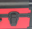 Maleta de ferramentas de alumínio vermelha com exposição de couro do plutônio e o peso leve de embalagem das ferramentas