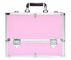 Caso de alumínio cor-de-rosa portátil da beleza do ABS do quadro do caso cosmético com alça